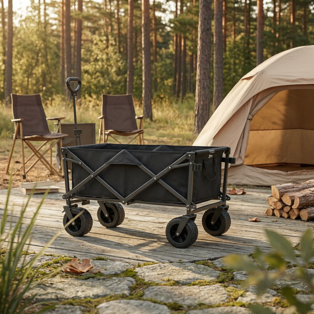 Jinli Outdoor Camping - Foldable Camping Wagon Steel Frame Heavy