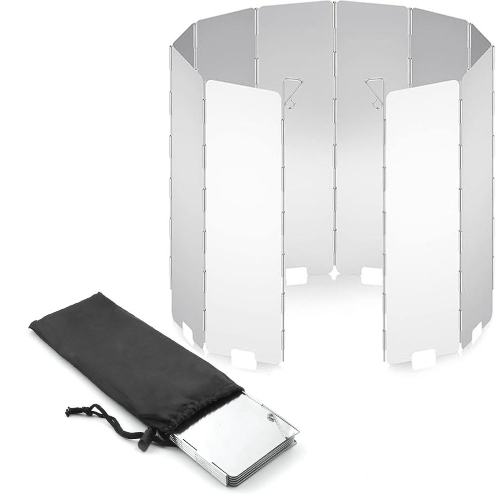 Outdoor Camping Heater For Tent - Lightweight Folding Camping Stove Windshield -