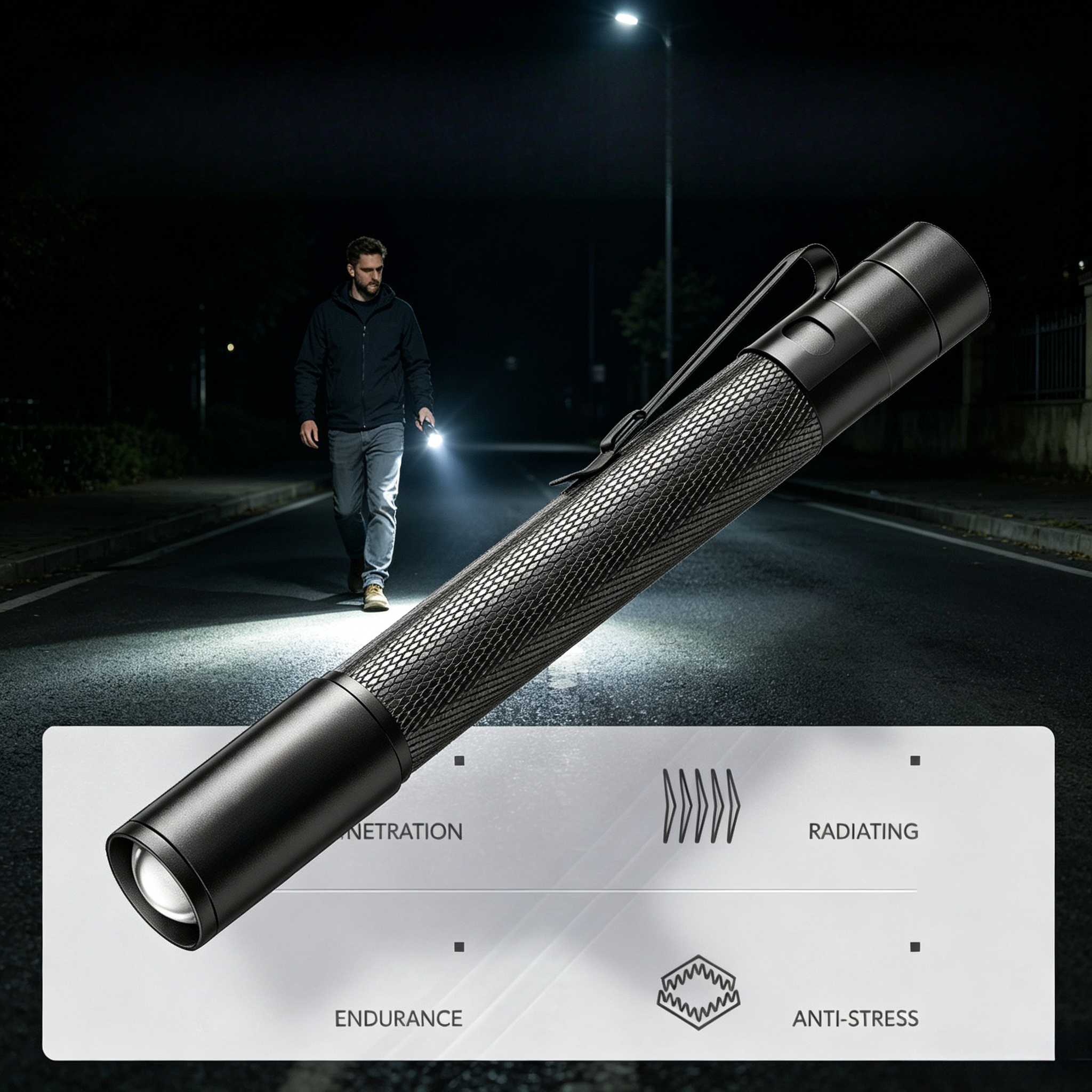 Outdoor Camping Items - Aluminum Alloy Mini LED Pen Flashlight