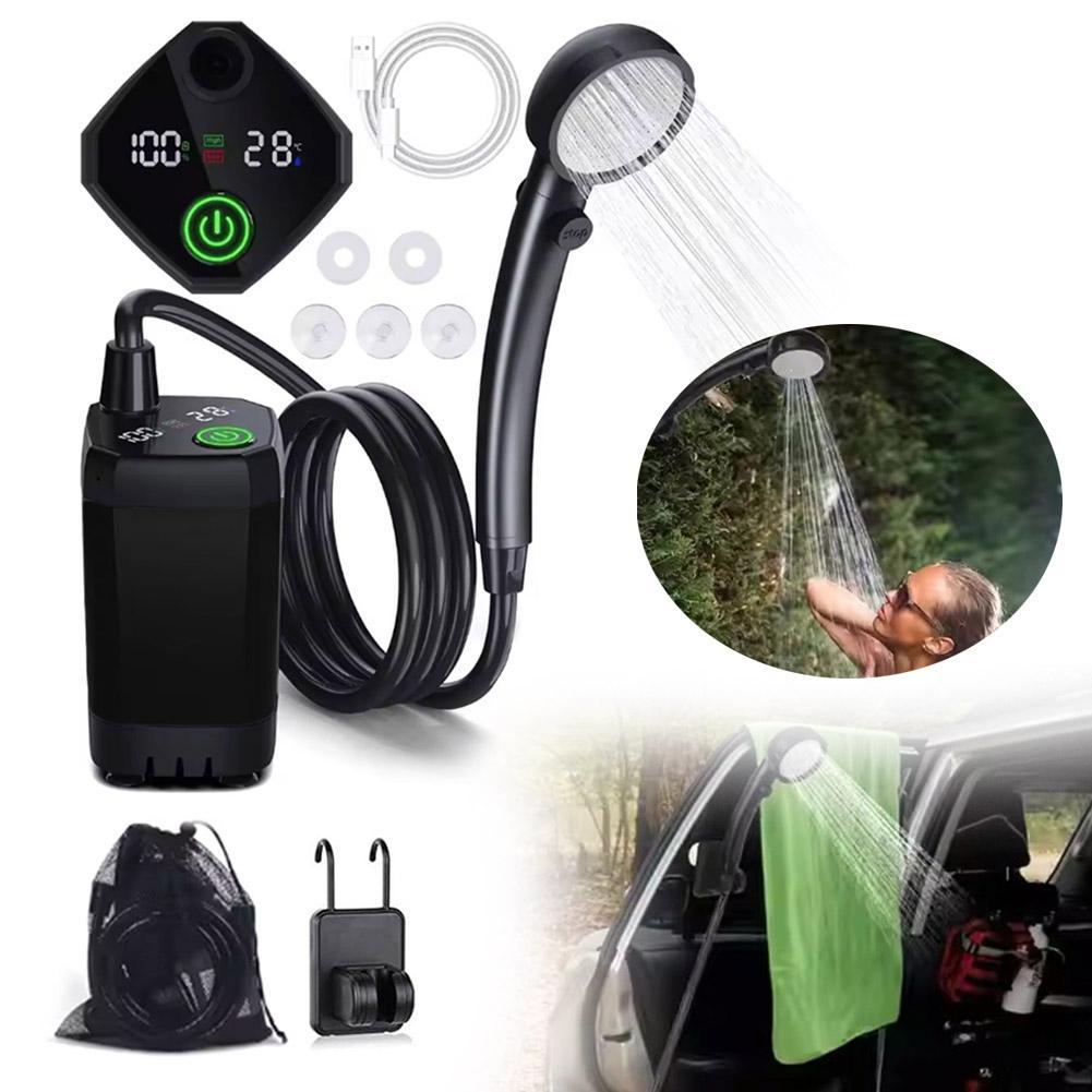 Outdoor Camping Bathroom - Outdoor Portable Shower Camping 6000mAh Rechargeable