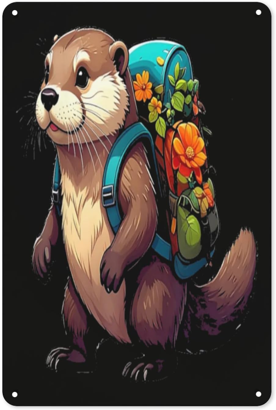 Outdoor Camping Kitchen - Cute Otter Nature Camping Outdoor Hiking