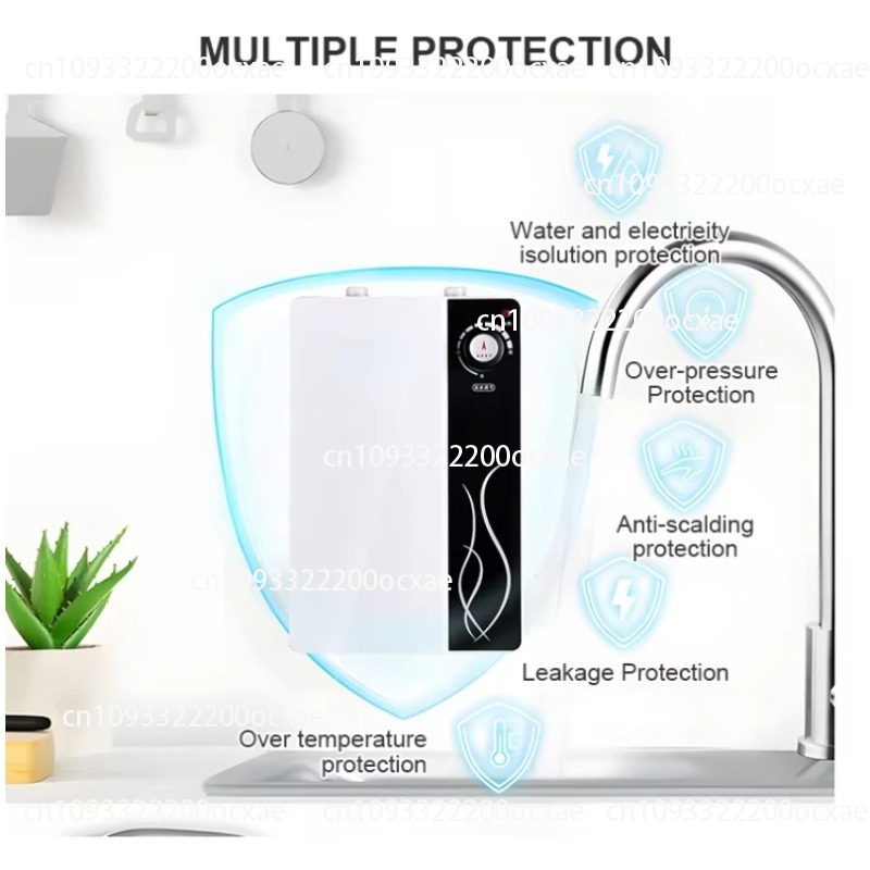 Outdoor Camping Hot Water Heater - 12V Tankless Electric RV Water Heater