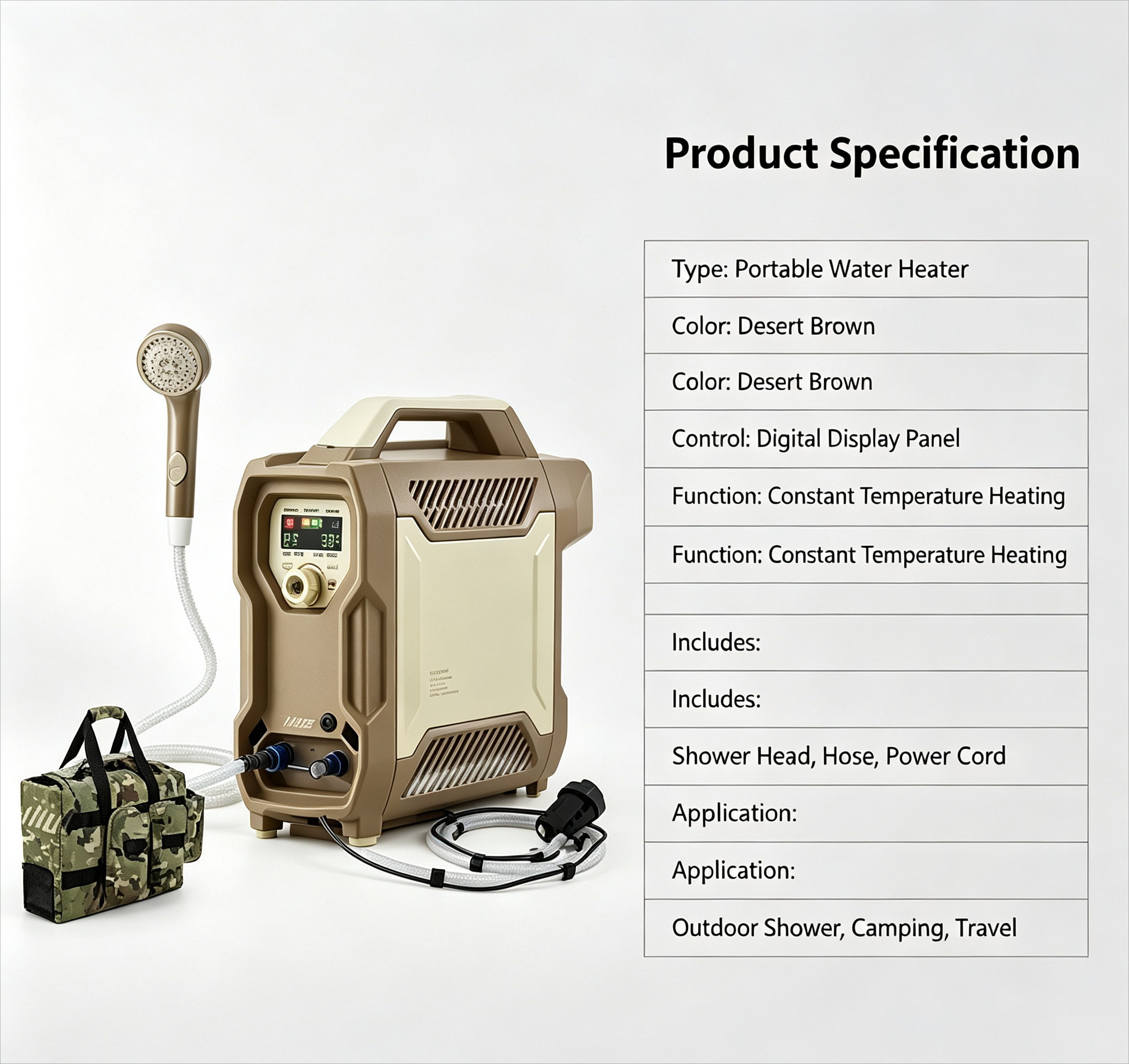 Portable Electric Water Heater - مراجعة Outdoor Camping Hot Water Heater وسعره