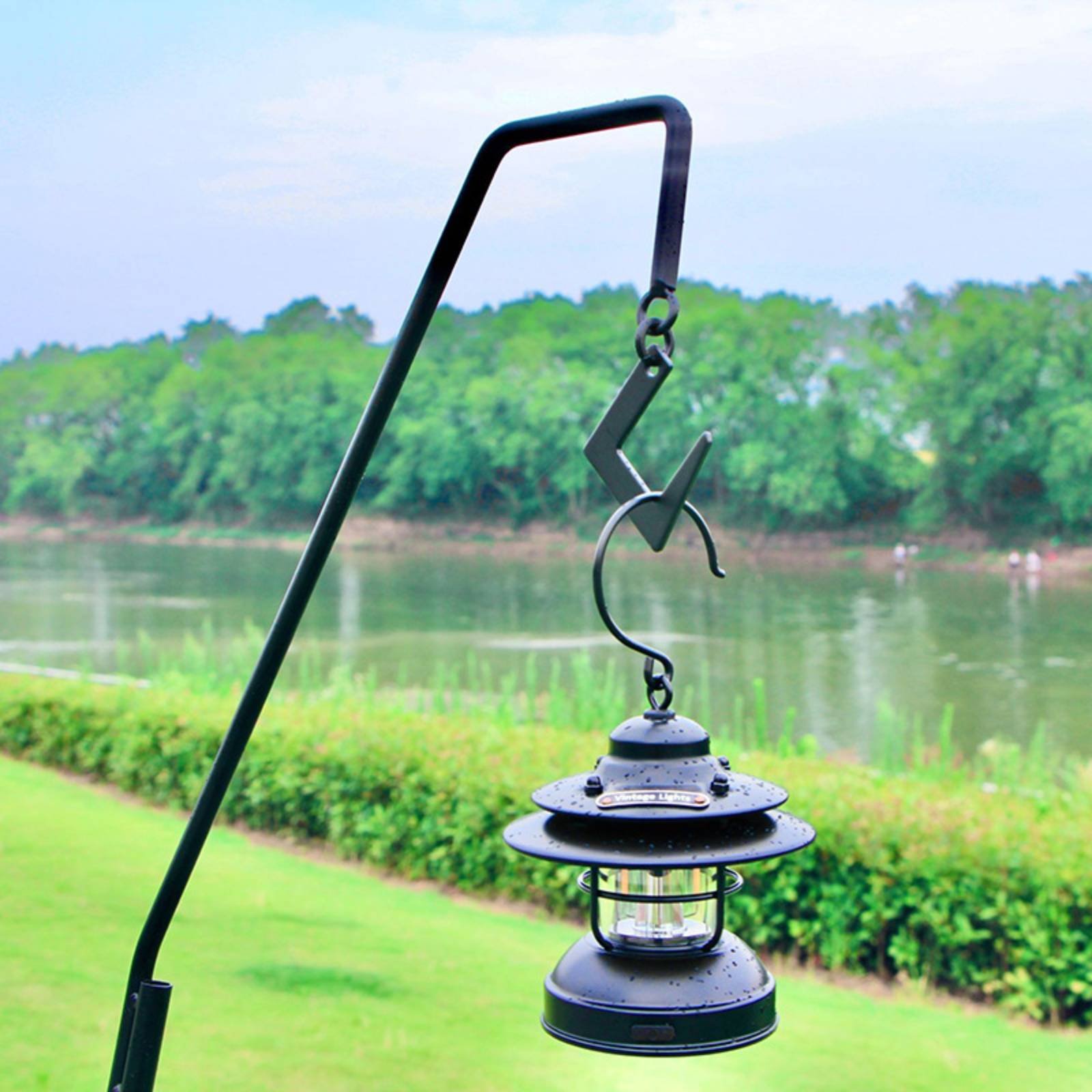 Camping Lantern Stand Detachab - مراجعة Outdoor Camping Kitchen وسعره