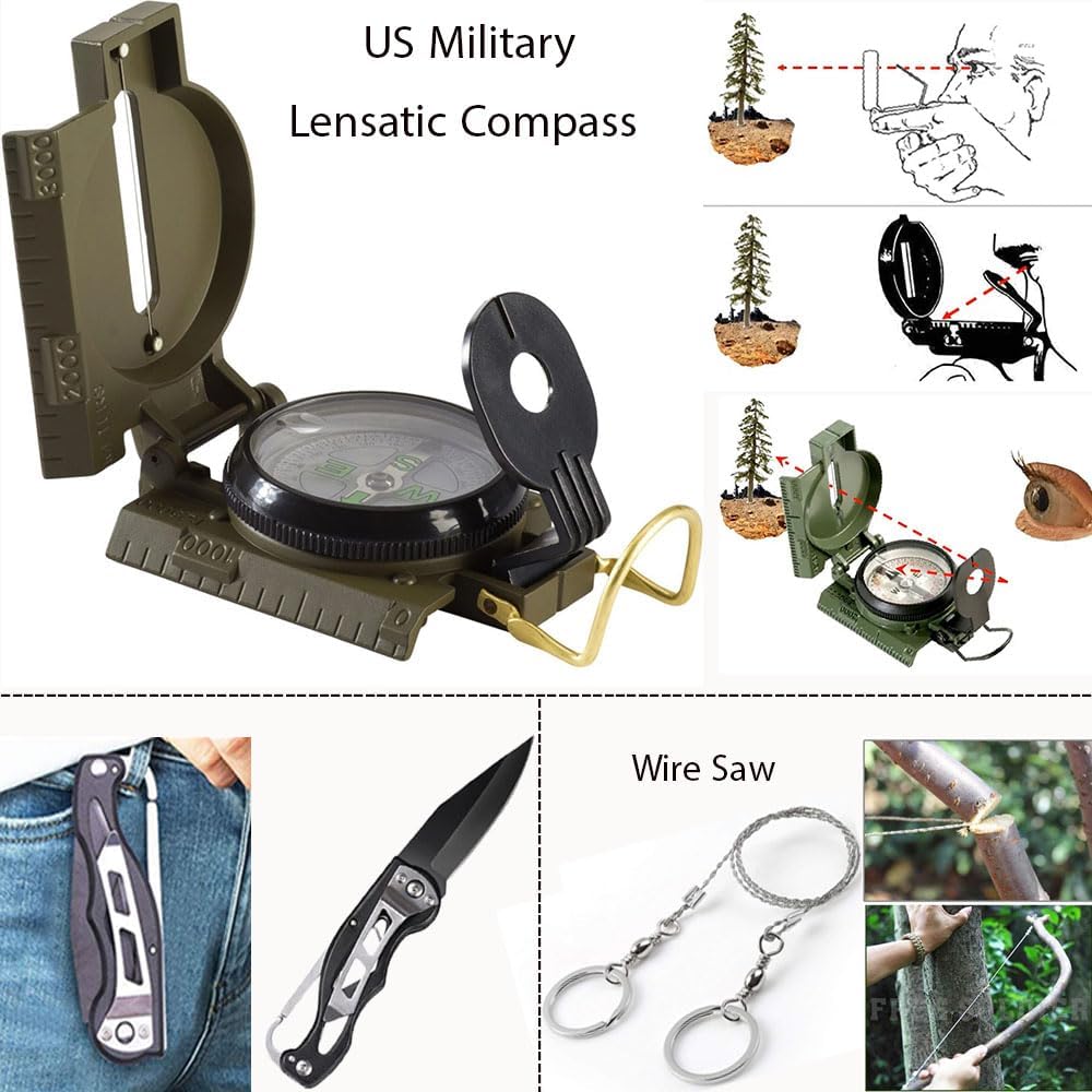 Portable Survival Kit with Mul - مراجعة Outdoor Camping Hiking وسعره
