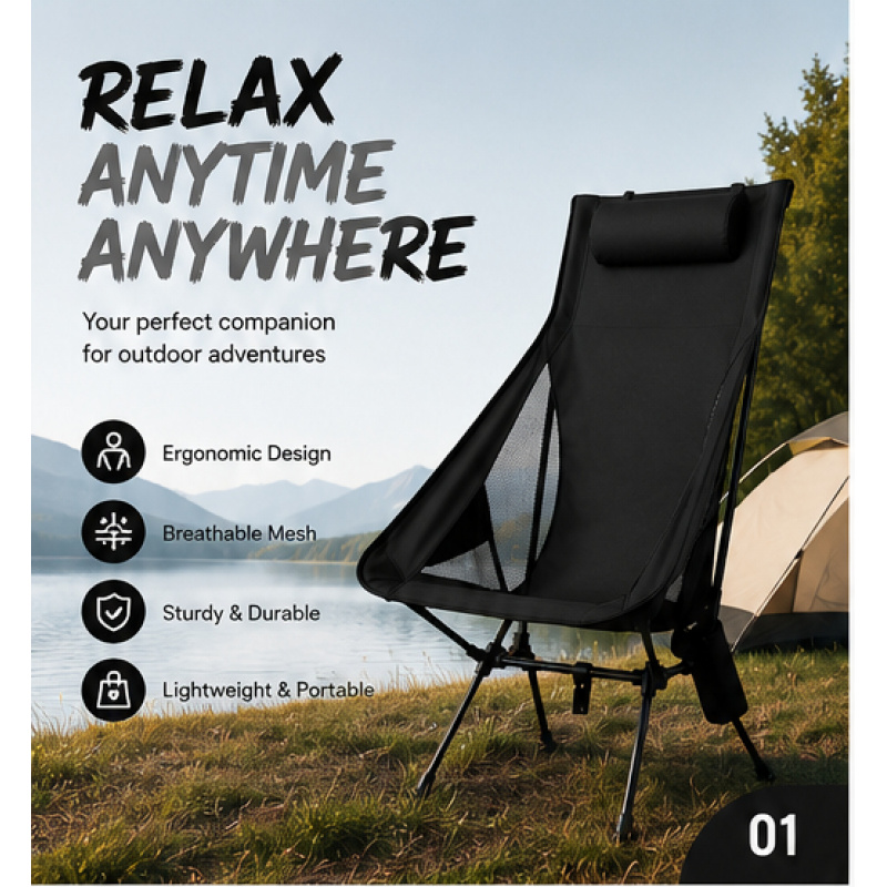 Folding Portable Camping Loung - مراجعة Outdoor Camping Hammock Chair وسعره