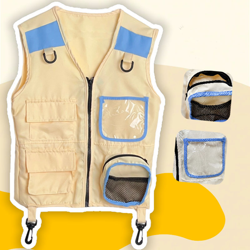 Children Explorer Vest Pretend - مراجعة Outdoor Camping Activities For Kids وسعره