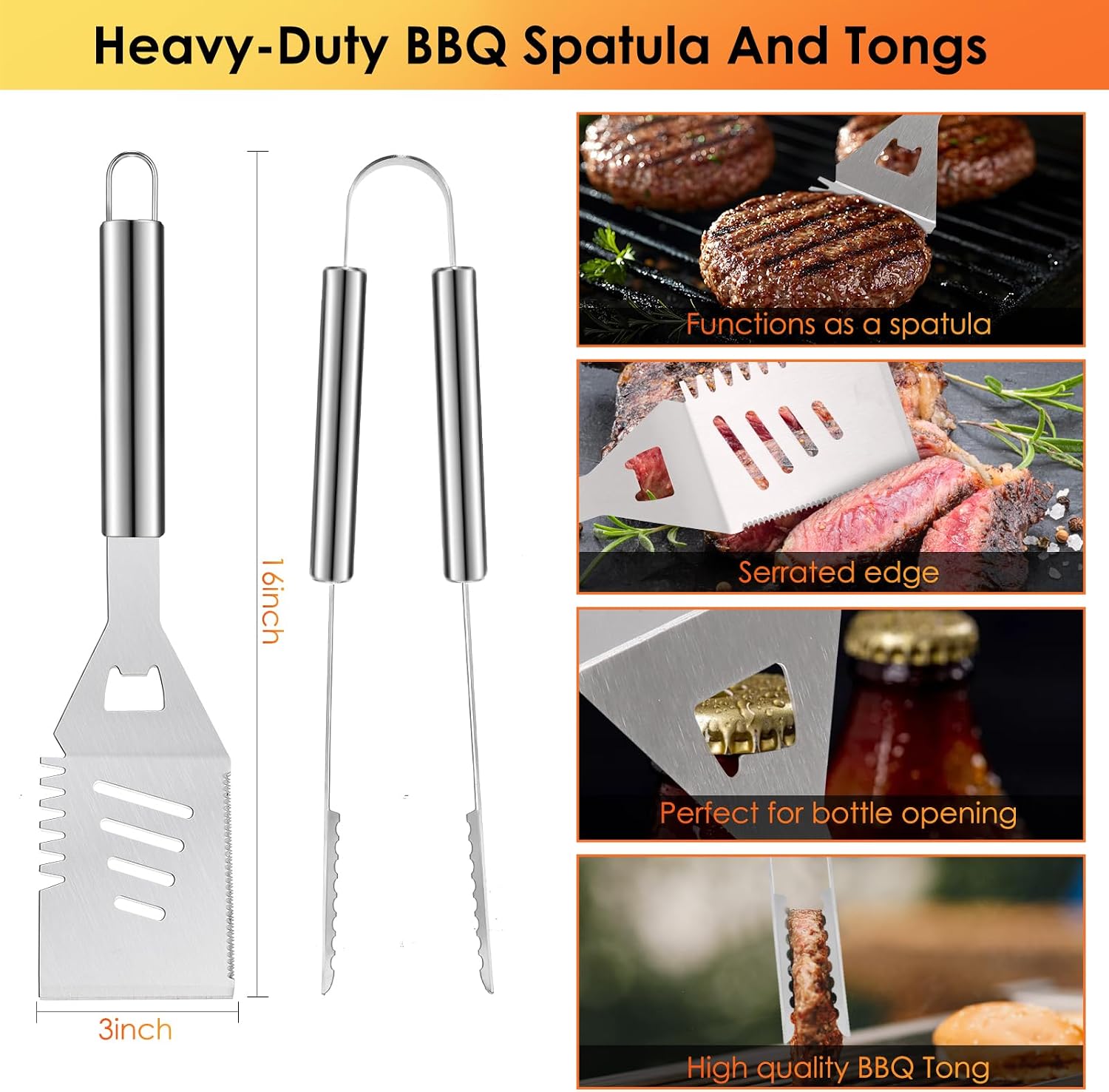 34Pcs BBQ Grilling Tools Set,  - مراجعة Outdoor Camping Bbq وسعره