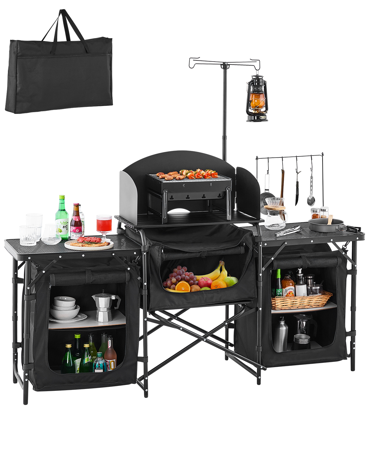 SucceBuy Camping Kitchen Table - مراجعة Outdoor Camping Kitchen Setup وسعره