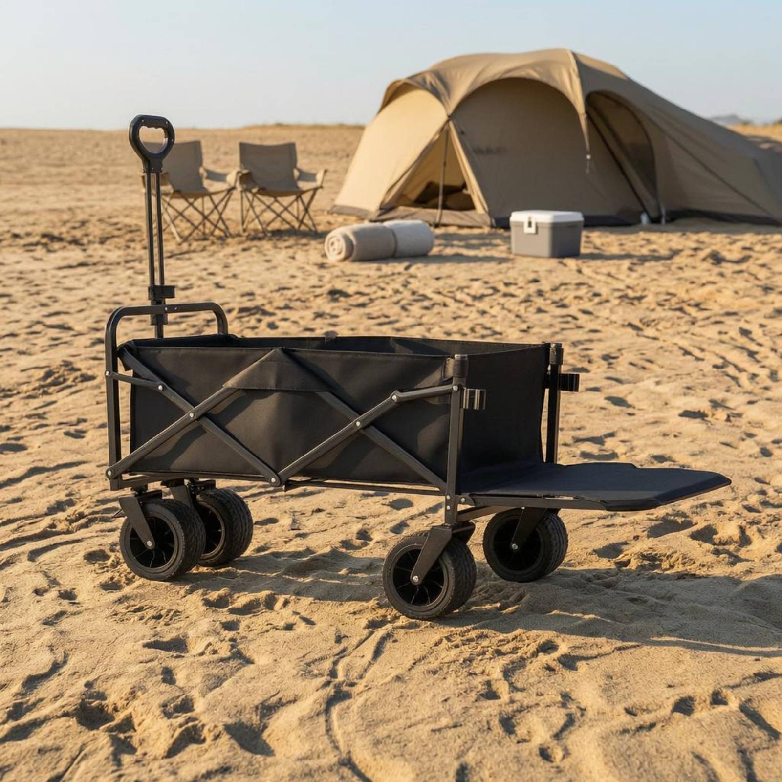 Foldable Camping Wagon Steel F - مراجعة Jinli Outdoor Camping وسعره
