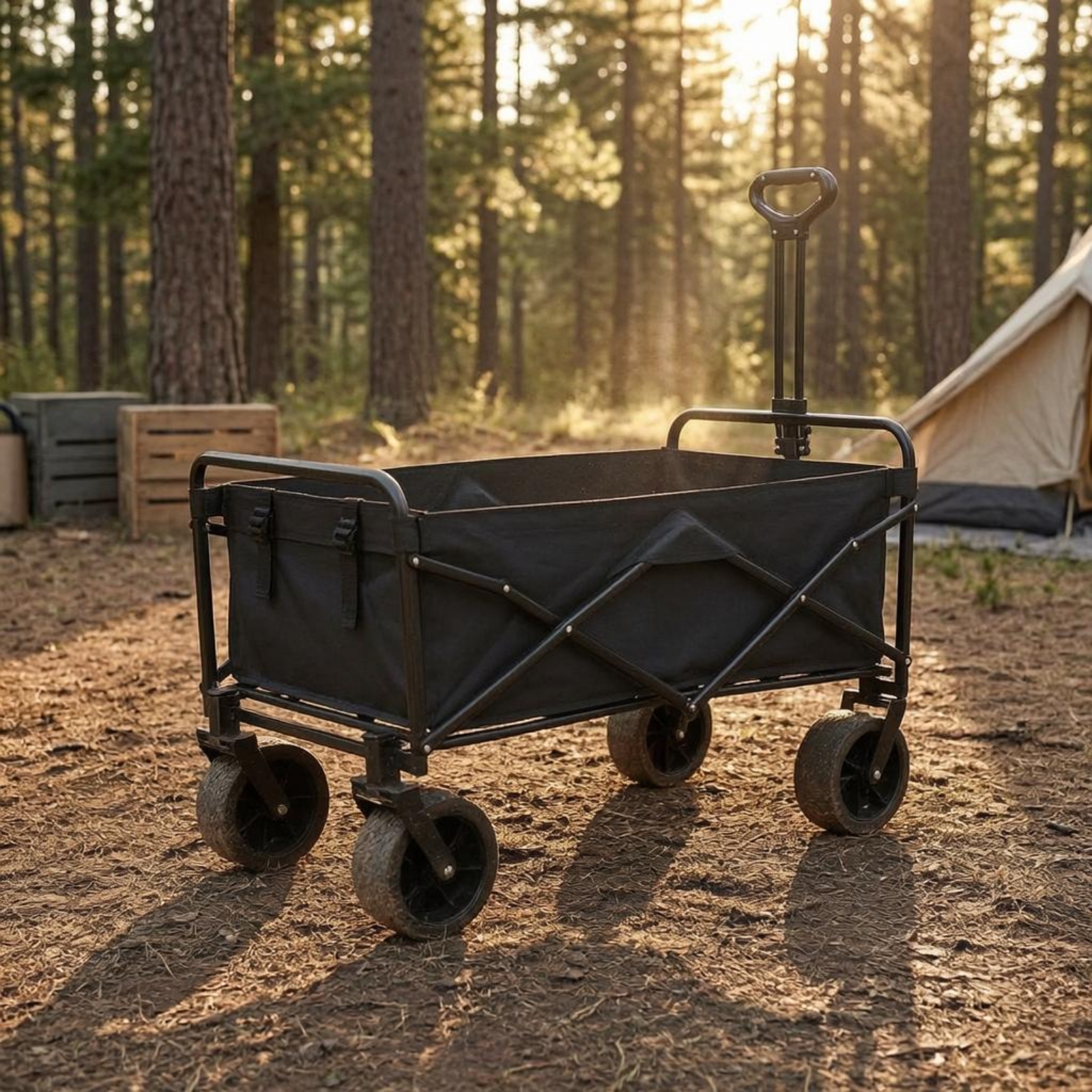 Foldable Camping Wagon Steel F - مراجعة Jinli Outdoor Camping وسعره