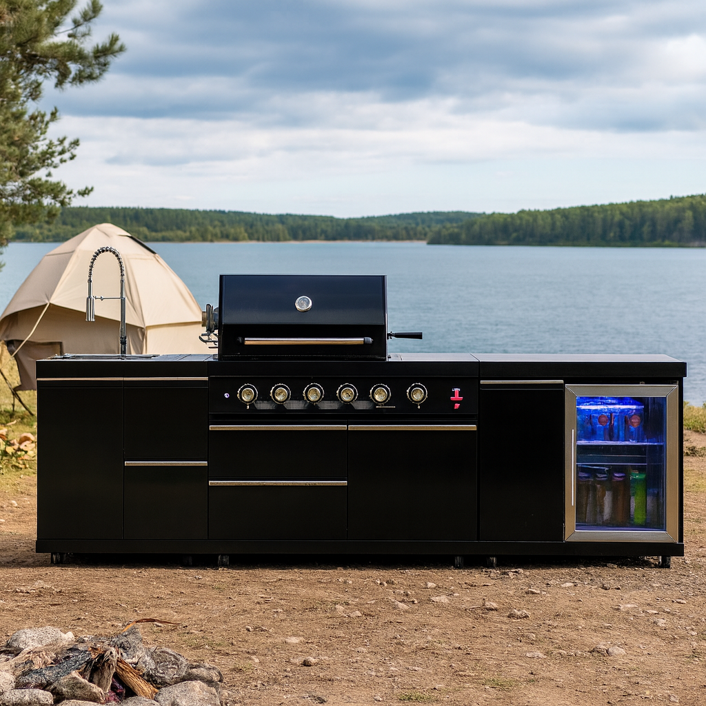 New Arrivals Customizable 304  - مراجعة Outdoor Camping Kitchen وسعره