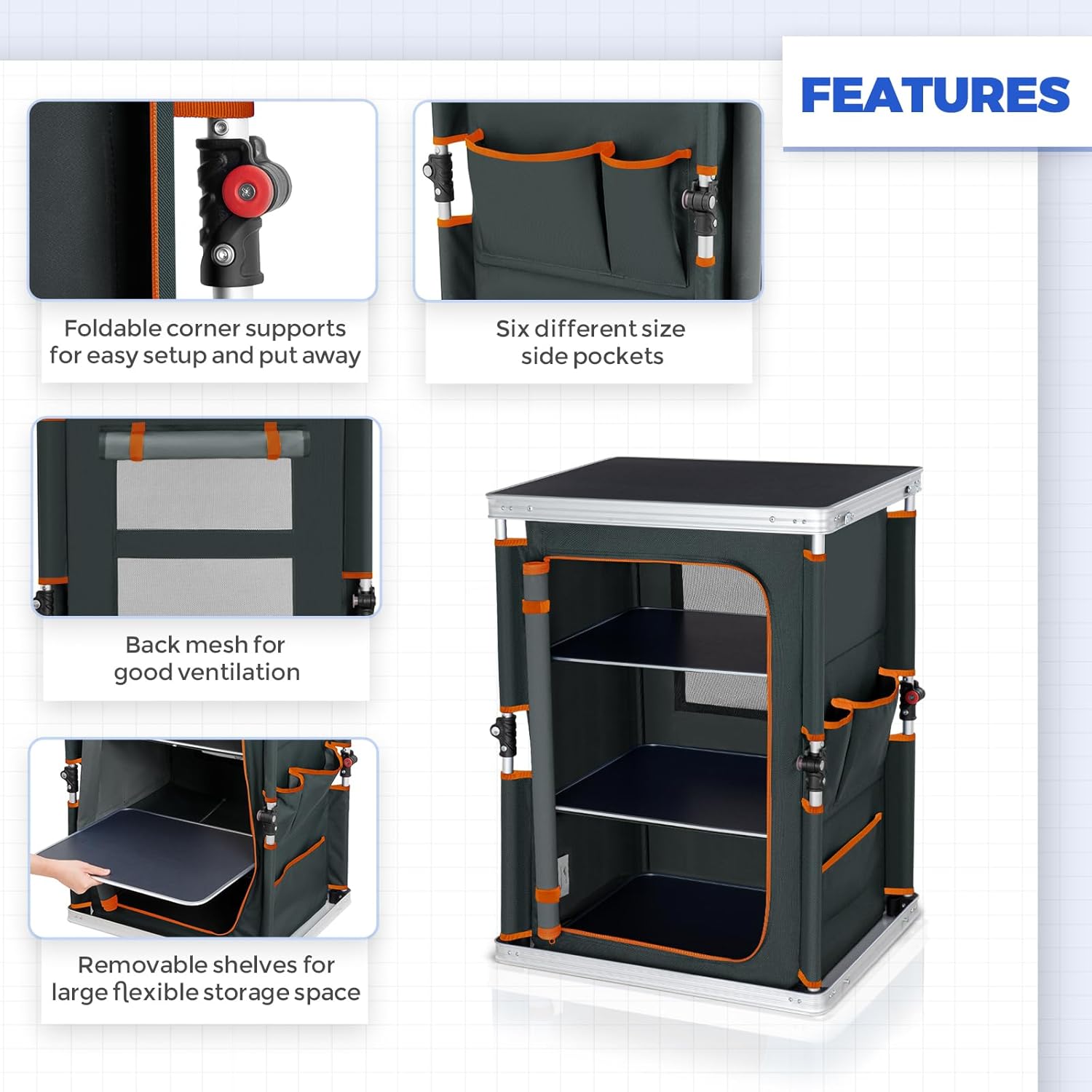 Outdoor Folding Camping Table  - مراجعة Outdoor Camping Kitchen Setup وسعره