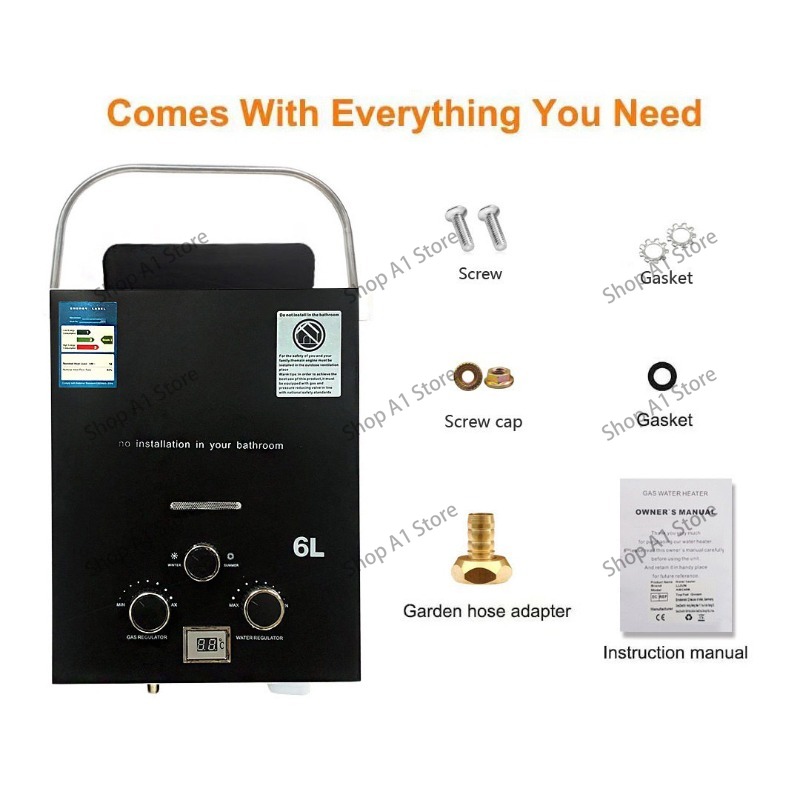 Water Heater 6L Outdoor Campin - مراجعة Outdoor Camping Hot Water Heater وسعره