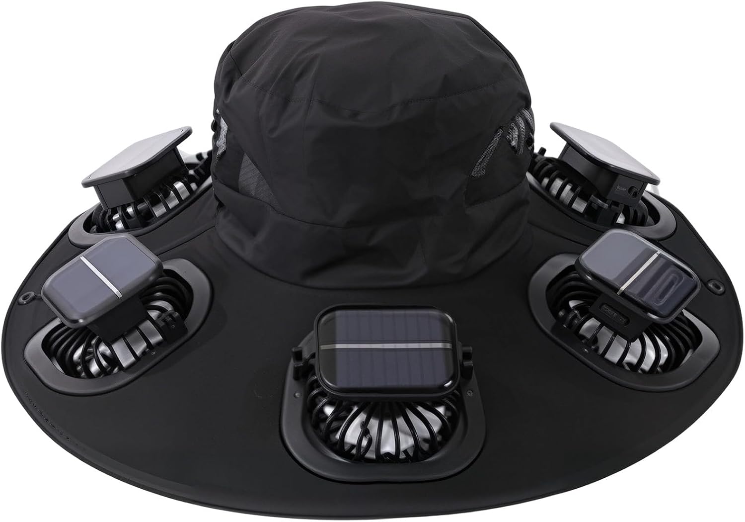 Hot 6 Fans Solar Fan Hat Breat - مراجعة Outdoor Camping Fans وسعره