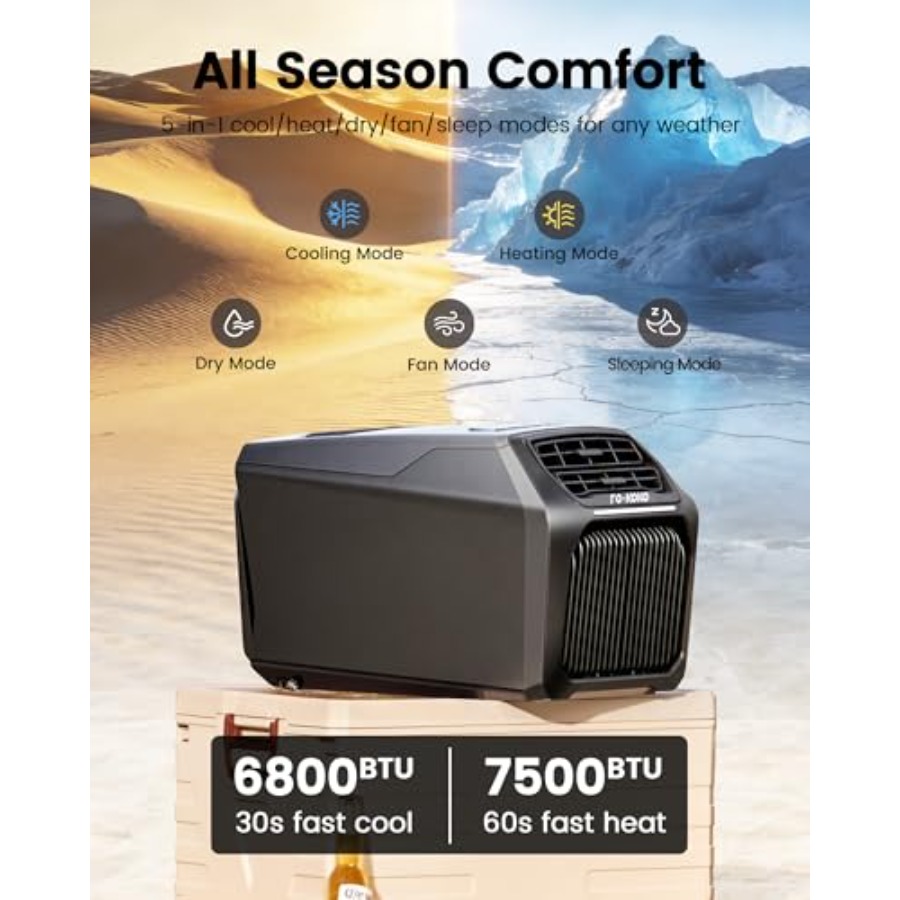 Portable Camping AC Heater: Du - مراجعة Outdoor Camping Heater For Tent وسعره