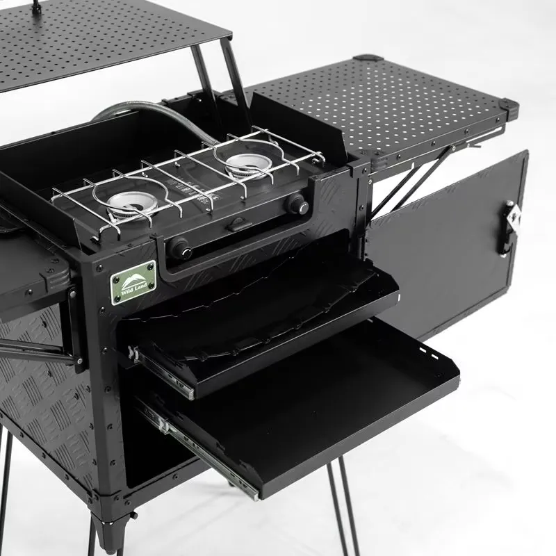 Deluxe Family Camping Kitchen  - مراجعة Outdoor Camping Kitchen Setup وسعره