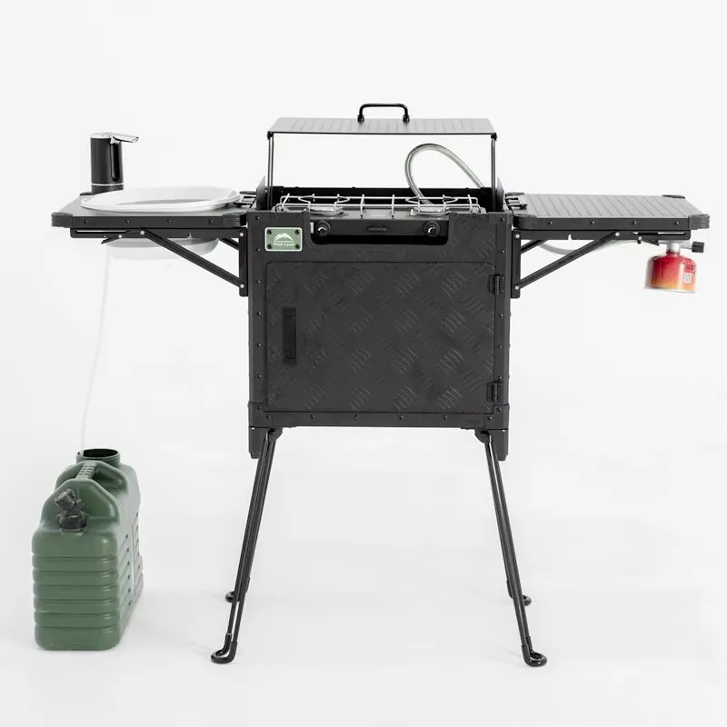 Deluxe Family Camping Kitchen  - مراجعة Outdoor Camping Kitchen Setup وسعره