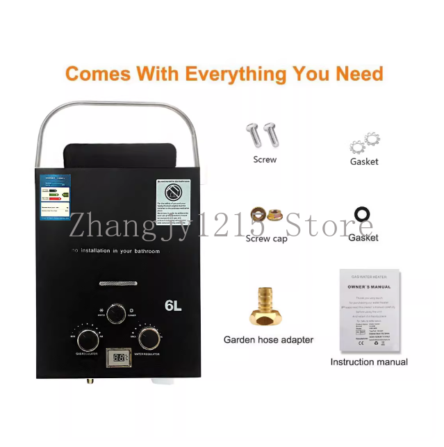 Propane LPG  Gas Tankless Wate - مراجعة Outdoor Camping Hot Water Heater وسعره