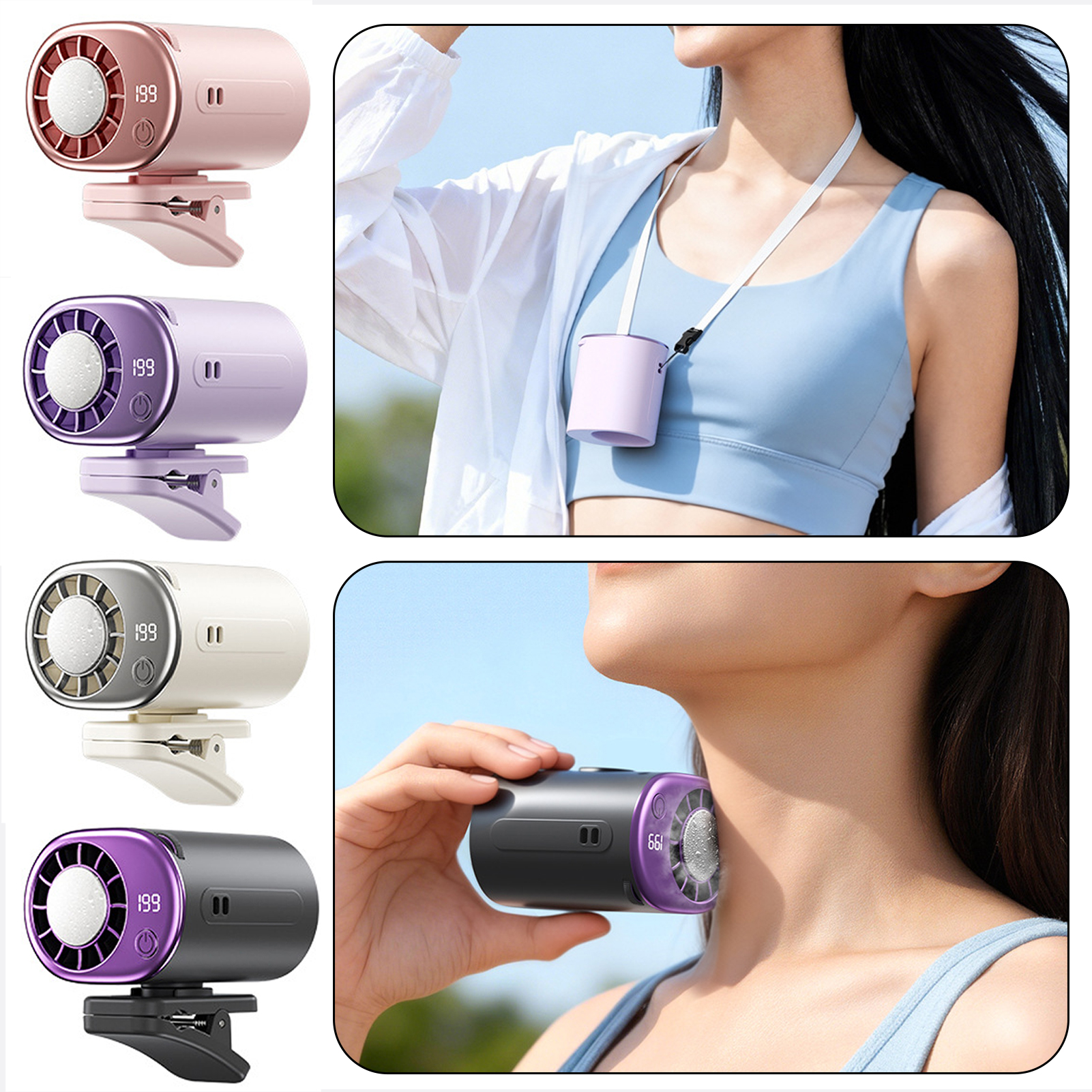 Outdoor Waist Hanging Fan with - مراجعة Outdoor Camping Fans وسعره
