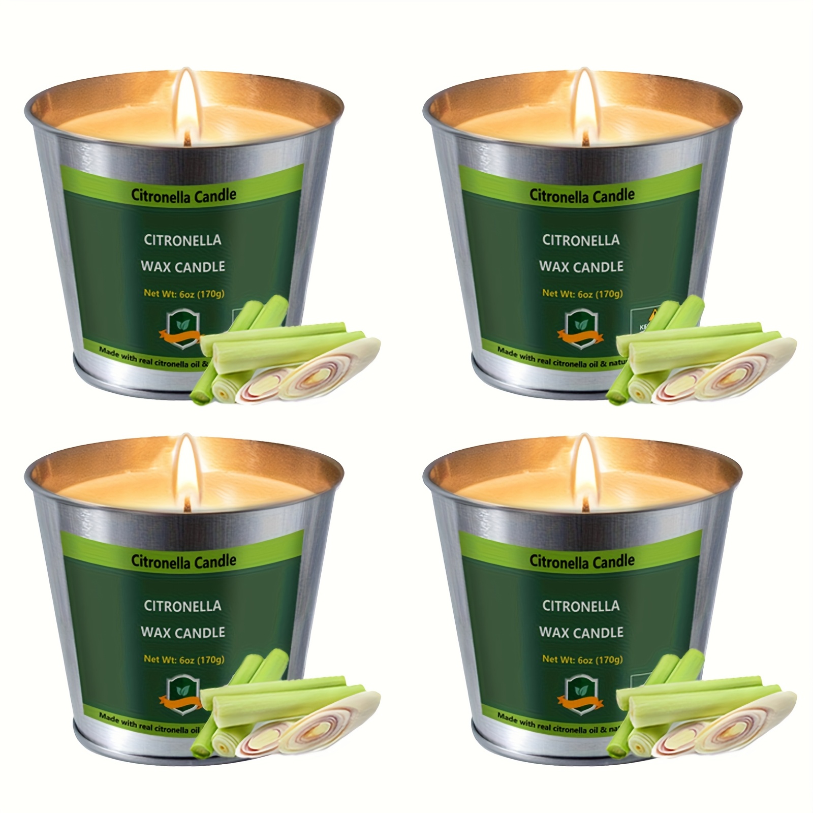 4pcs Citronella Candles Outdoo - مراجعة Outdoor Camping Bbq وسعره