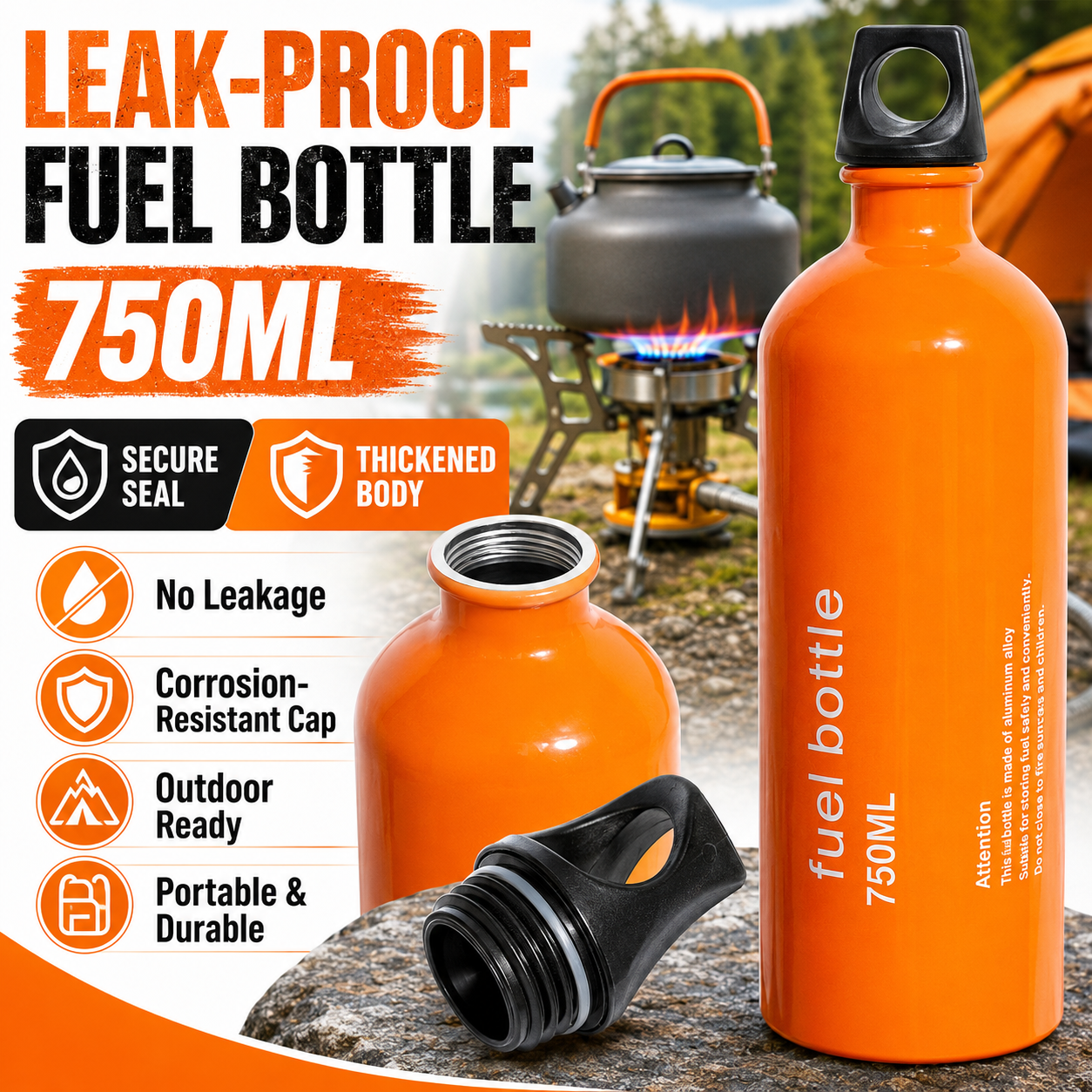 750ml Aluminum Fuel Bottle Cam - مراجعة Outdoor Camping Heater For Tent وسعره