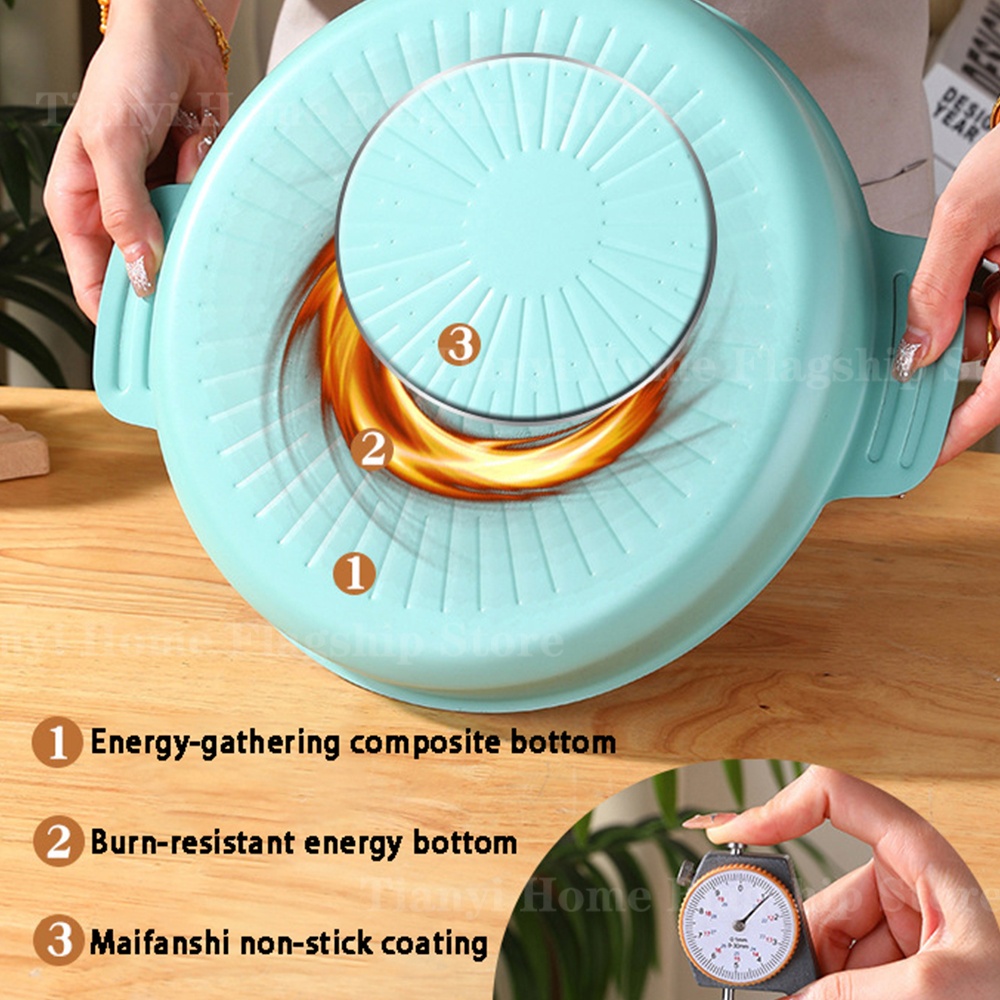 Grill Pan Round Non-Stick Barb - مراجعة Outdoor Camping Kitchen وسعره