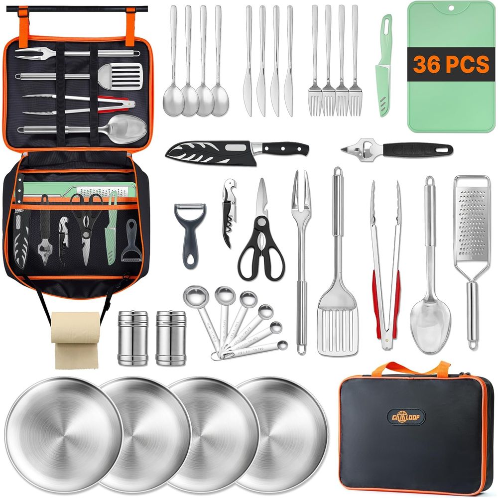 Compact Camping Kitchen Set wi - مراجعة Outdoor Camping Kitchen وسعره