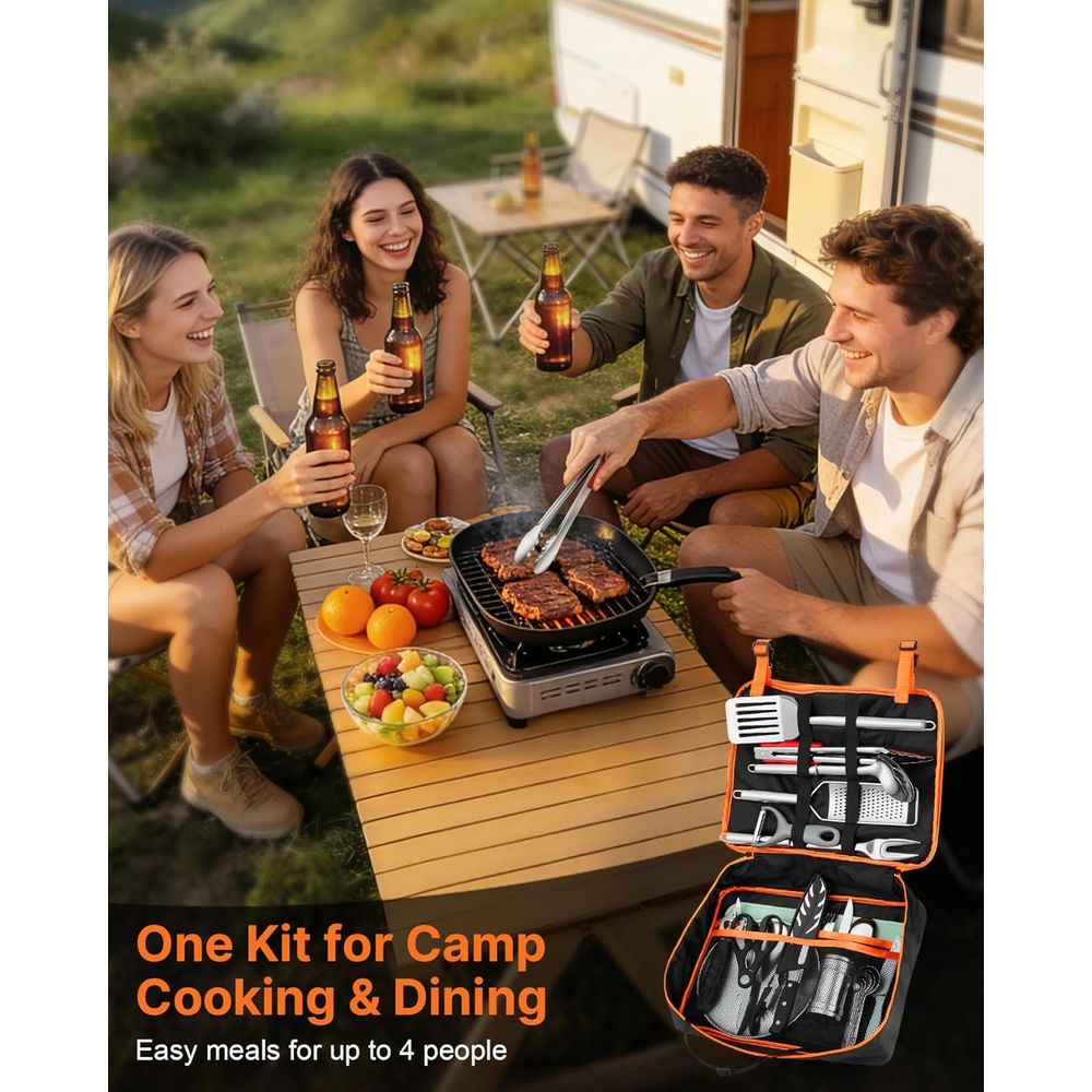 Compact Camping Kitchen Set wi - مراجعة Outdoor Camping Kitchen وسعره