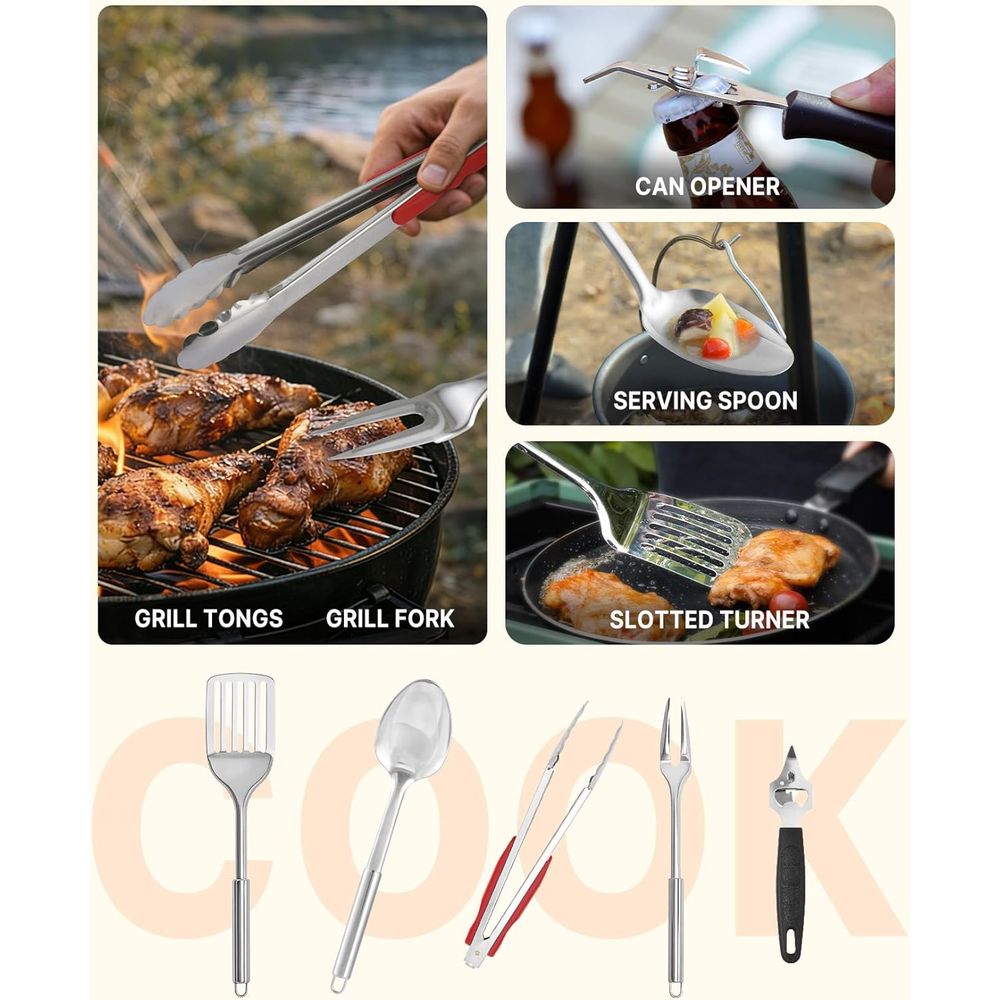 Compact Camping Kitchen Set wi - مراجعة Outdoor Camping Kitchen وسعره