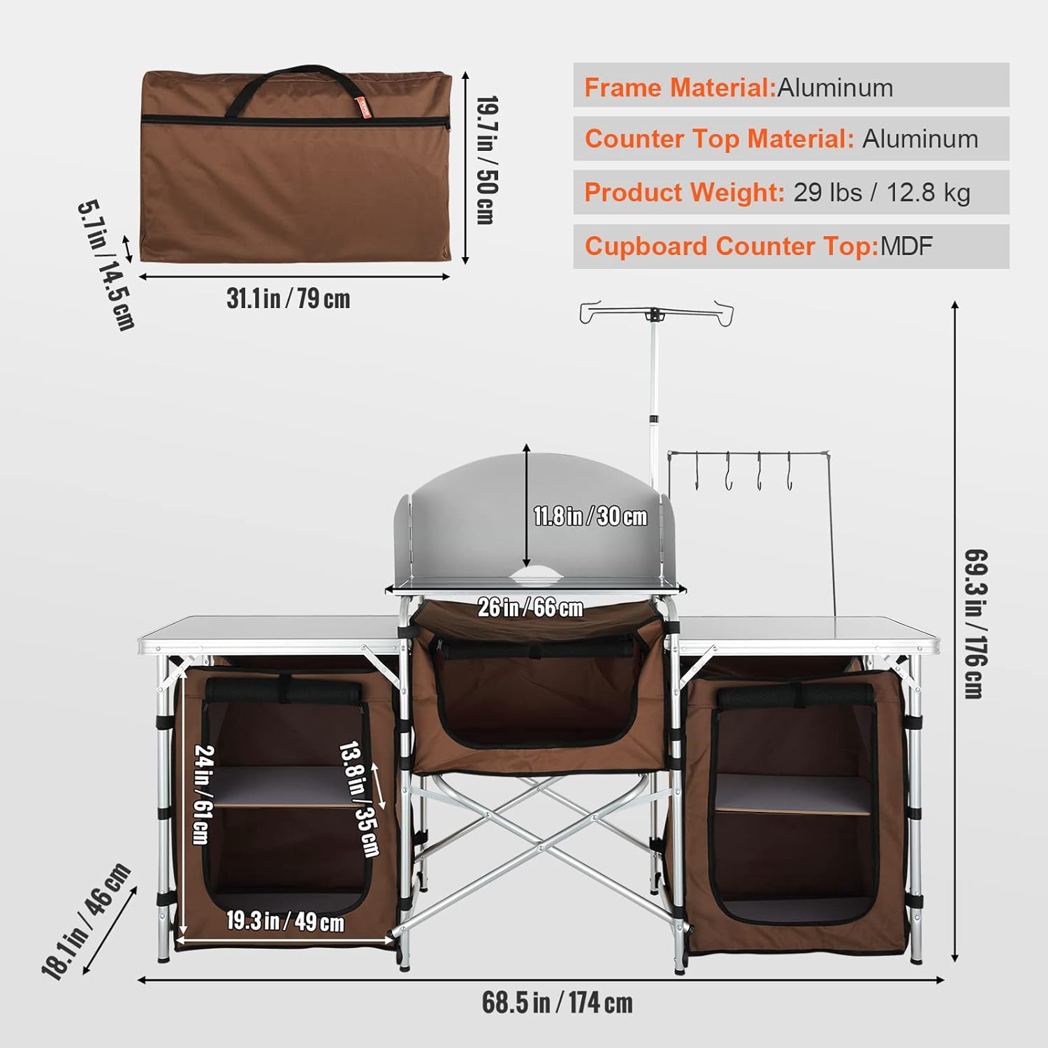 Folding Camping Kitchen Table  - مراجعة Outdoor Camping Kitchen Setup وسعره