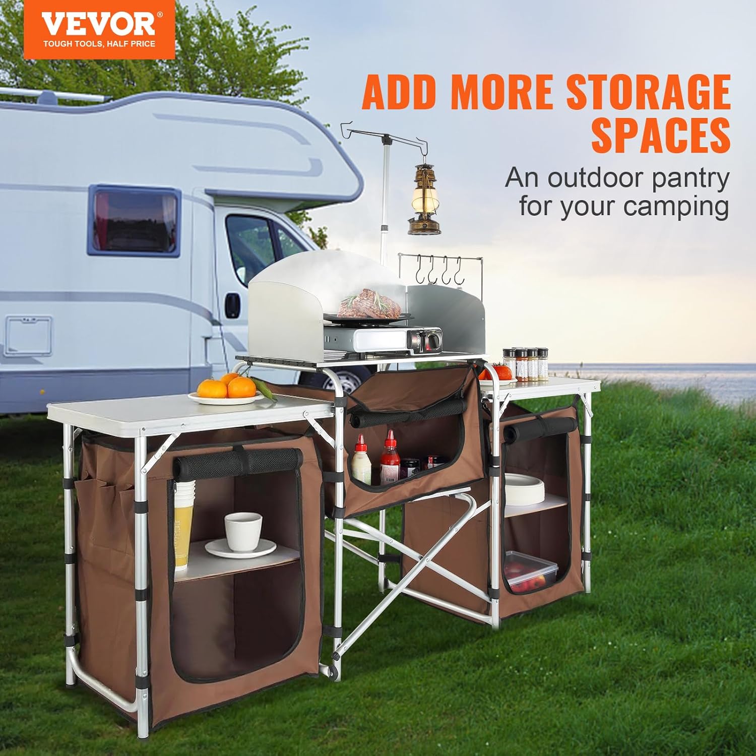 Folding Camping Kitchen Table  - مراجعة Outdoor Camping Kitchen Setup وسعره
