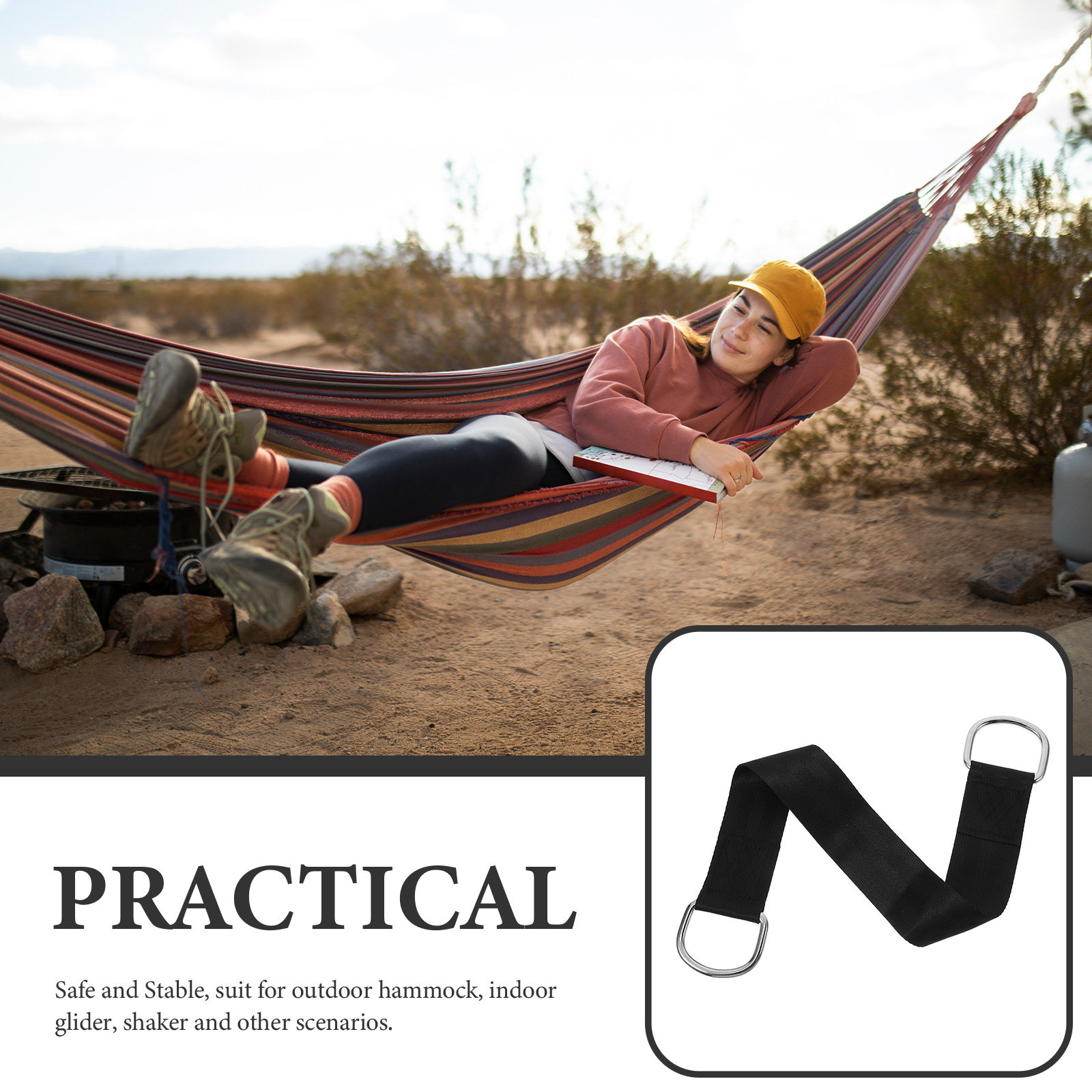 2Pcs Tree Swing Connecting Str - مراجعة Outdoor Camping Hammock Chair وسعره