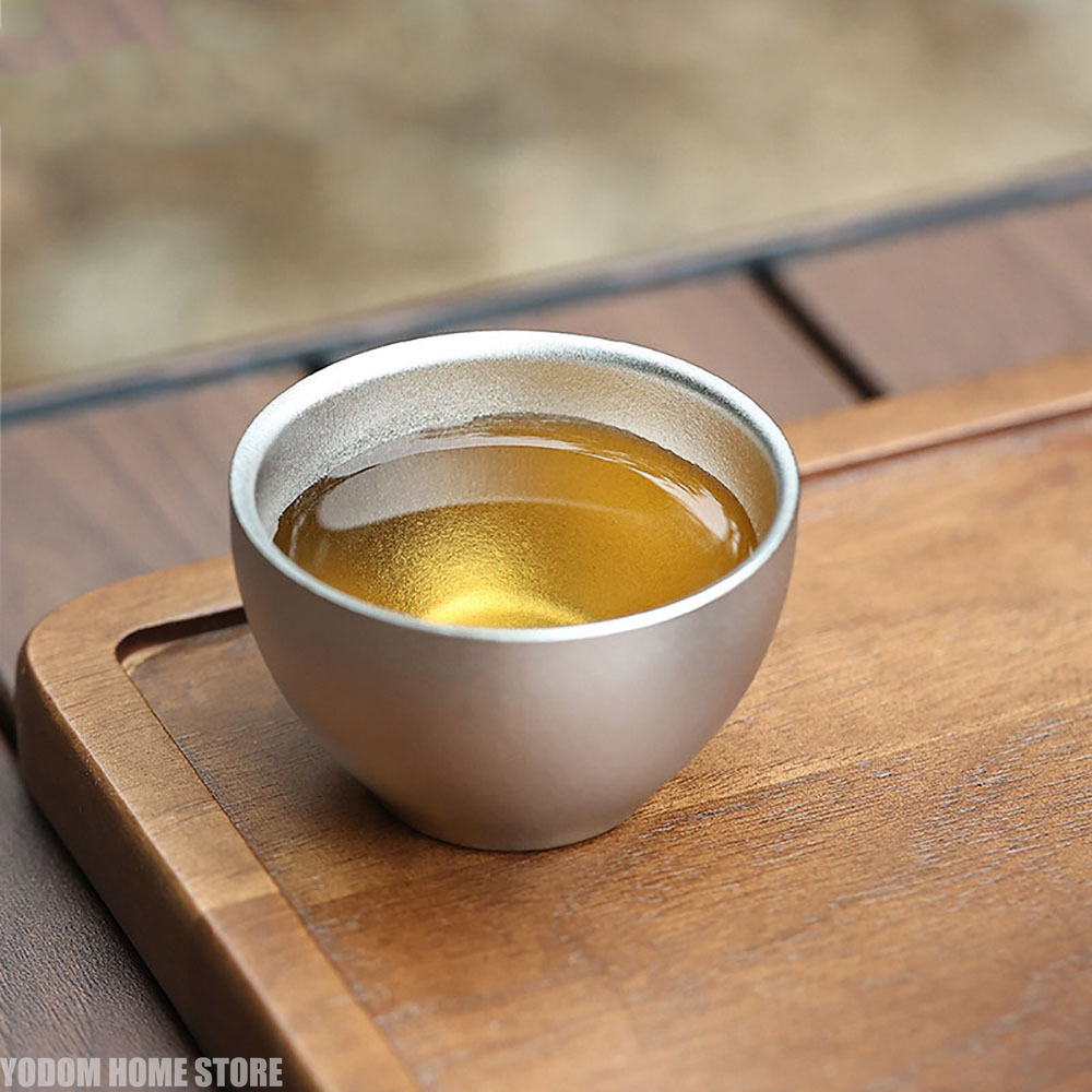 Small 100% Titanium Tea Cup Do - مراجعة Outdoor Camping Kitchen وسعره