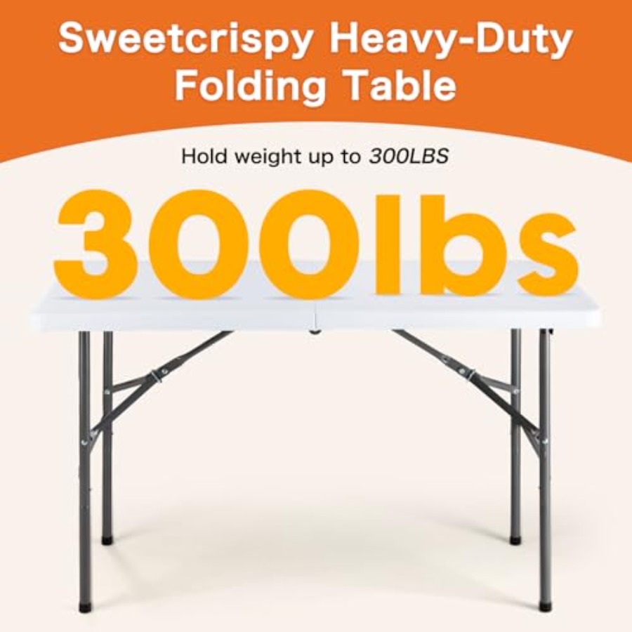 8 FT Folding Picnic Table 2 Pa - مراجعة Outdoor Camping Kitchen وسعره