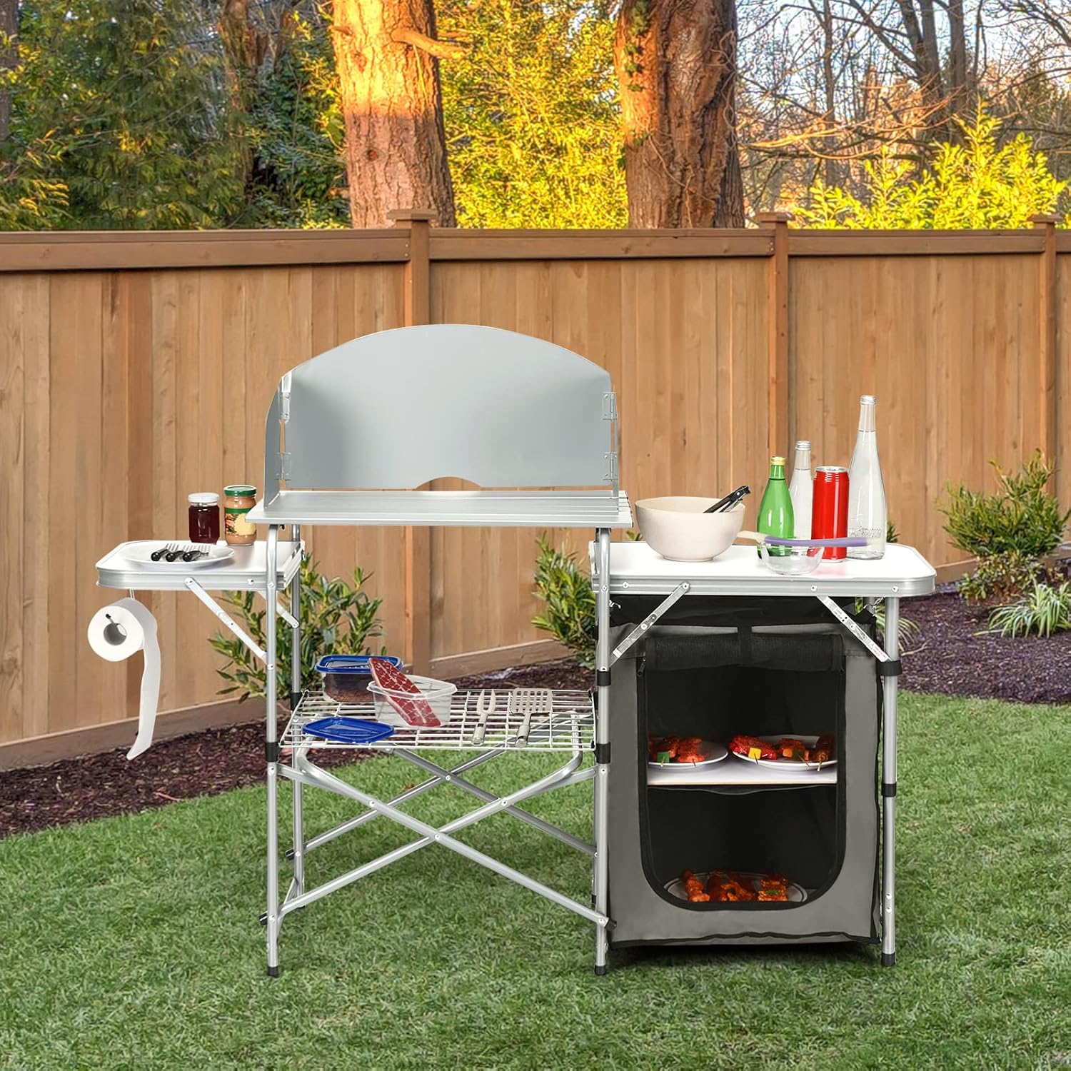 Folding Camping Kitchen Table  - مراجعة Outdoor Camping Kitchen Setup وسعره