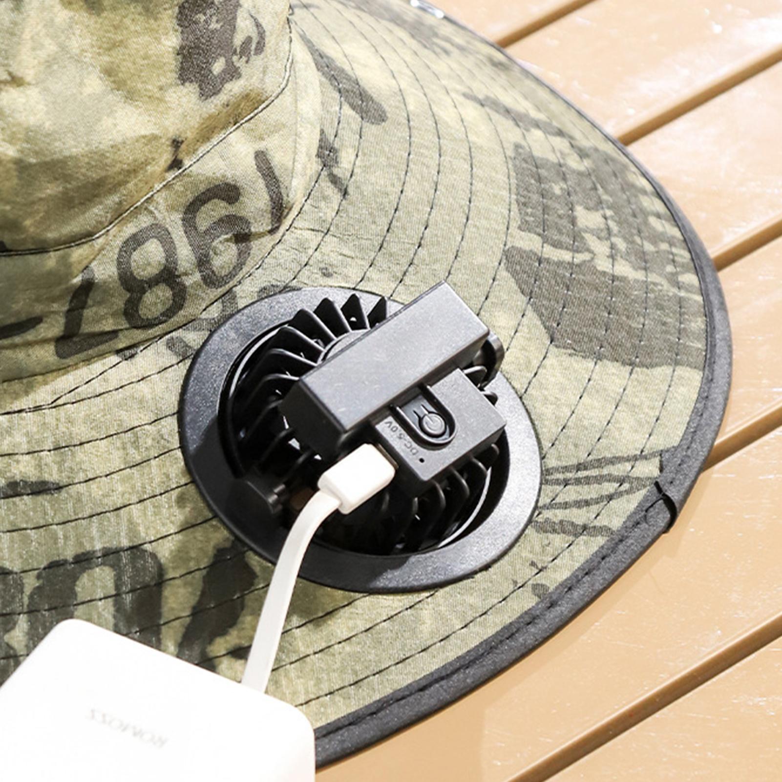 Solar Powered Fan Hat 4-Head F - مراجعة Outdoor Camping Fans وسعره