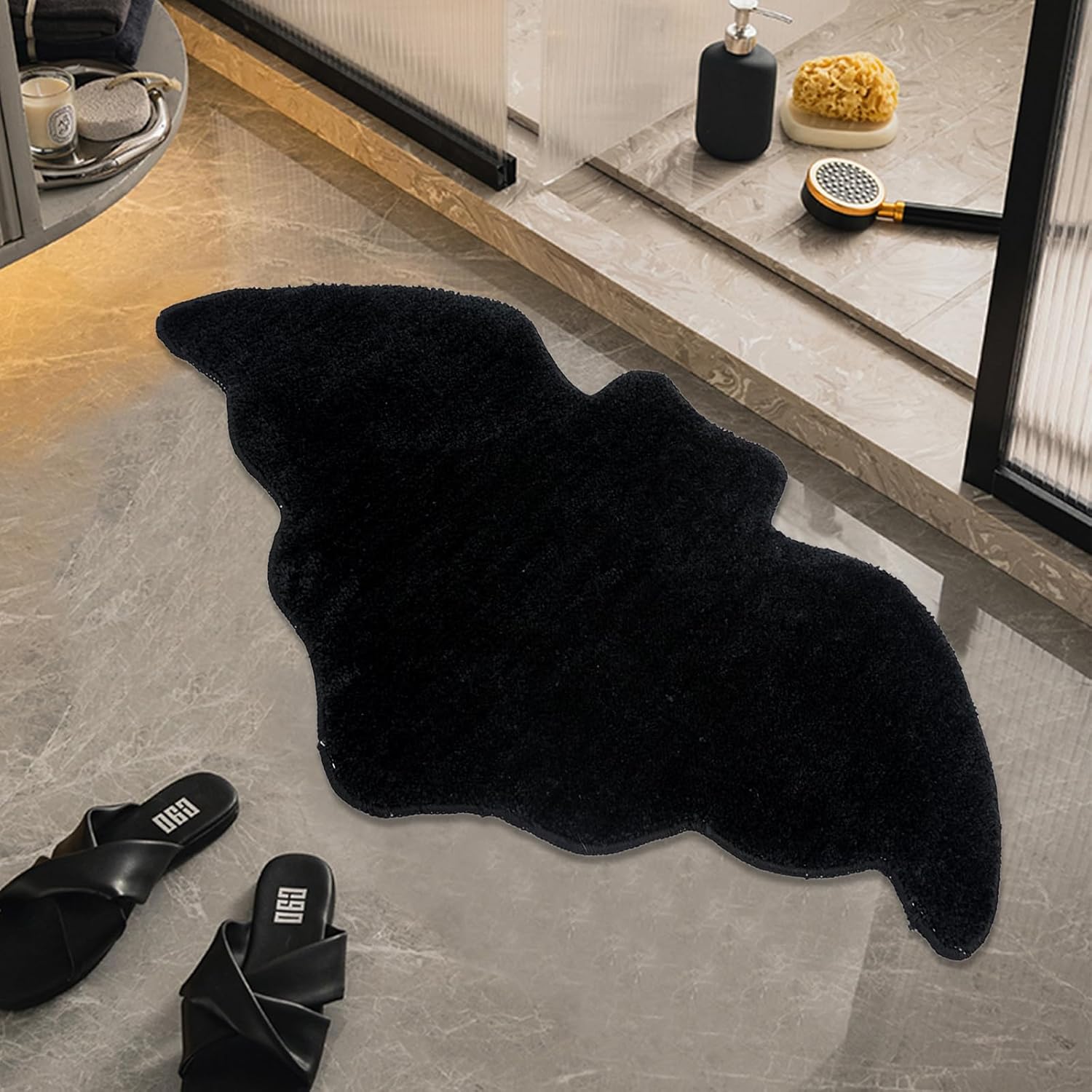 Black Halloween Bat Rug Non Sl - مراجعة Outdoor Camping Kitchen Setup وسعره
