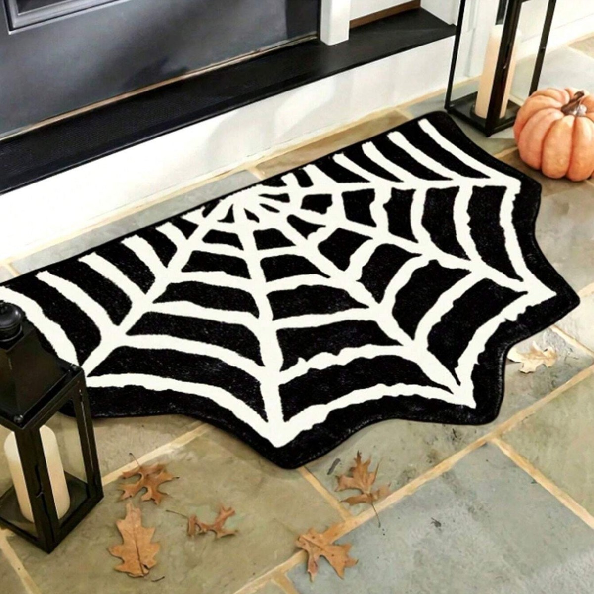 Black Halloween Bat Rug Non Sl - مراجعة Outdoor Camping Kitchen Setup وسعره
