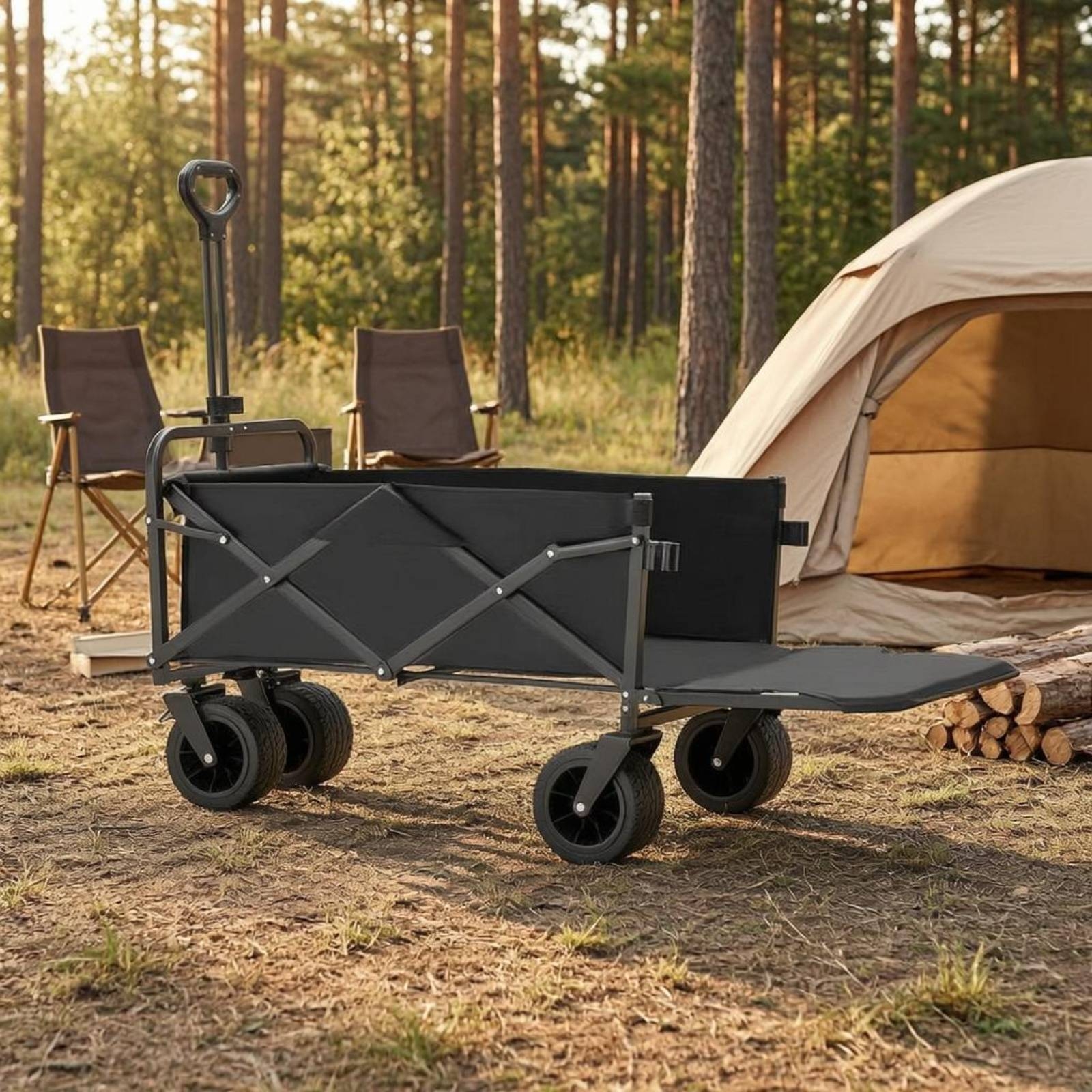 Foldable Camping Wagon Reinfor - مراجعة Jinli Outdoor Camping وسعره