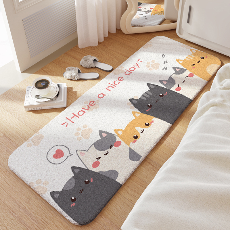 Cartoon Lamb Wool Rug Non-Slip - مراجعة Outdoor Camping Bathroom وسعره