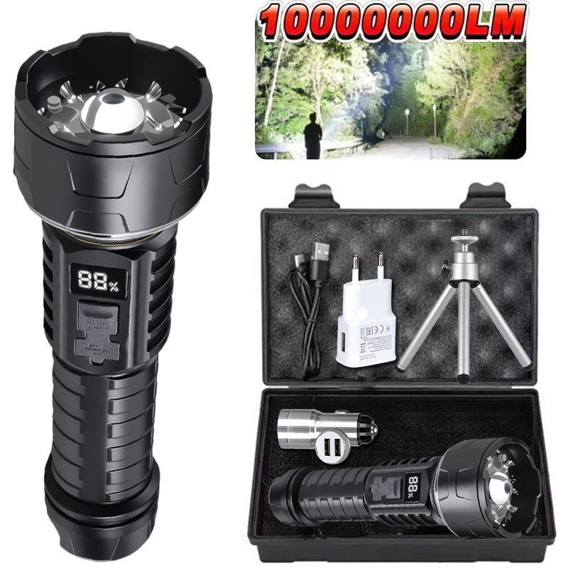 COB LED Flashlight Rechargeabl - مراجعة Outdoor Camping Hiking وسعره
