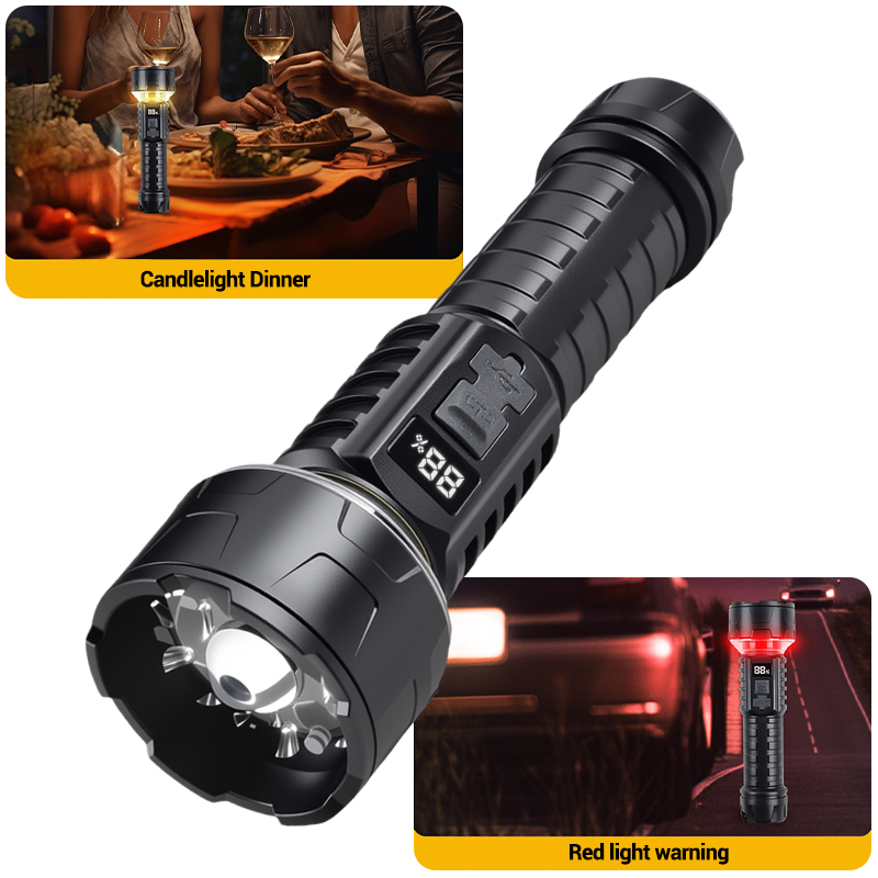 COB LED Flashlight Rechargeabl - مراجعة Outdoor Camping Hiking وسعره
