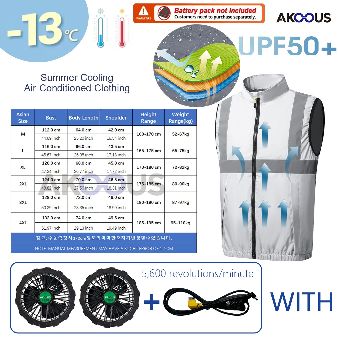 12V/5V USB Sleeveless Breathab - مراجعة Outdoor Camping Fans وسعره