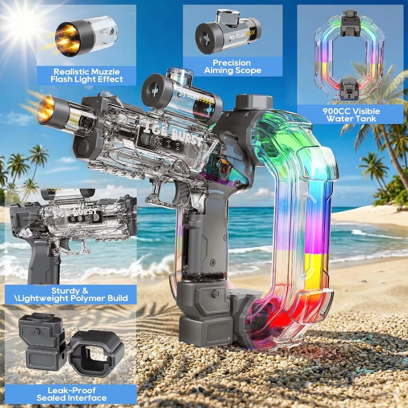 LED Ring-shaped Electric Water - مراجعة Outdoor Camping Games For Kids وسعره