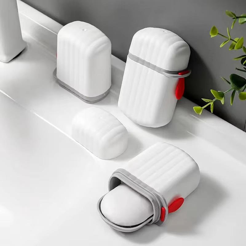 Travel Portable Soap Box with  - مراجعة Outdoor Camping Bathroom وسعره