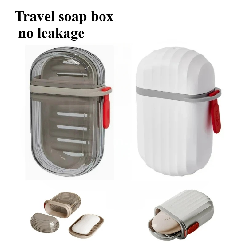 Travel Portable Soap Box with  - مراجعة Outdoor Camping Bathroom وسعره