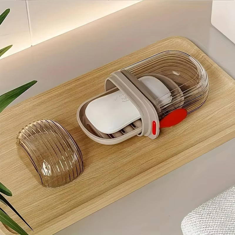 Travel Portable Soap Box with  - مراجعة Outdoor Camping Bathroom وسعره