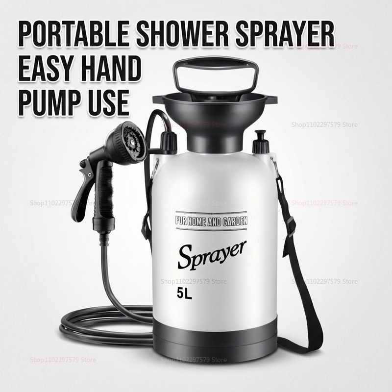 Portable Camping Shower 5L Man - مراجعة Outdoor Camping Items وسعره