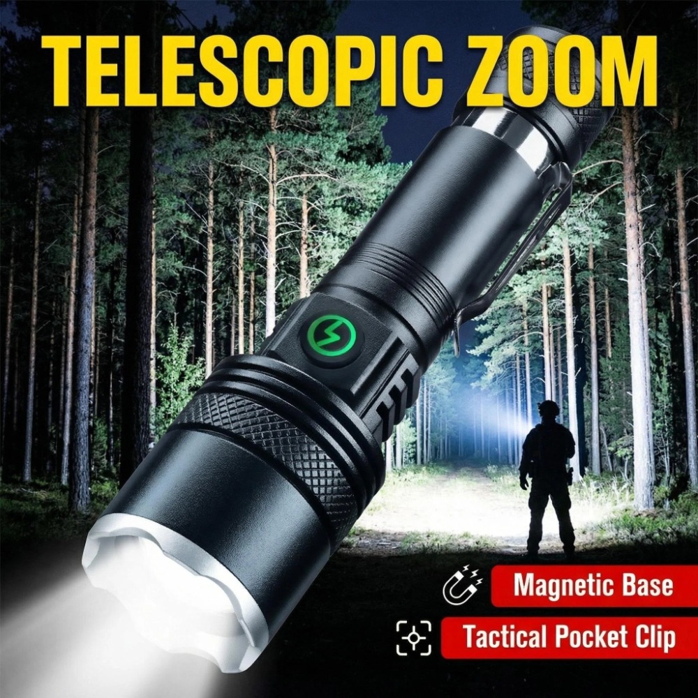 Rechargeable LED Flashlight Zo - مراجعة Outdoor Camping Hiking وسعره